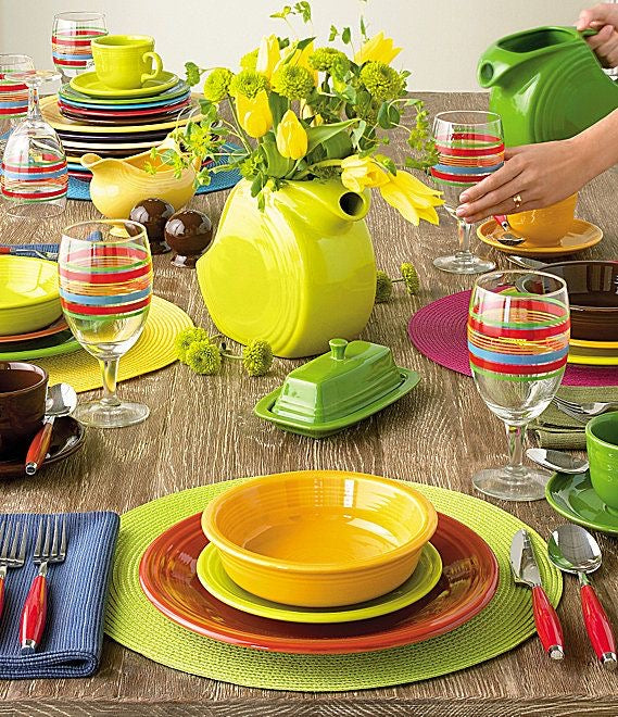 Fiestaware Shamrock Green Dinner Plates - Set Of 4 - 10.5" Ceramic - New
